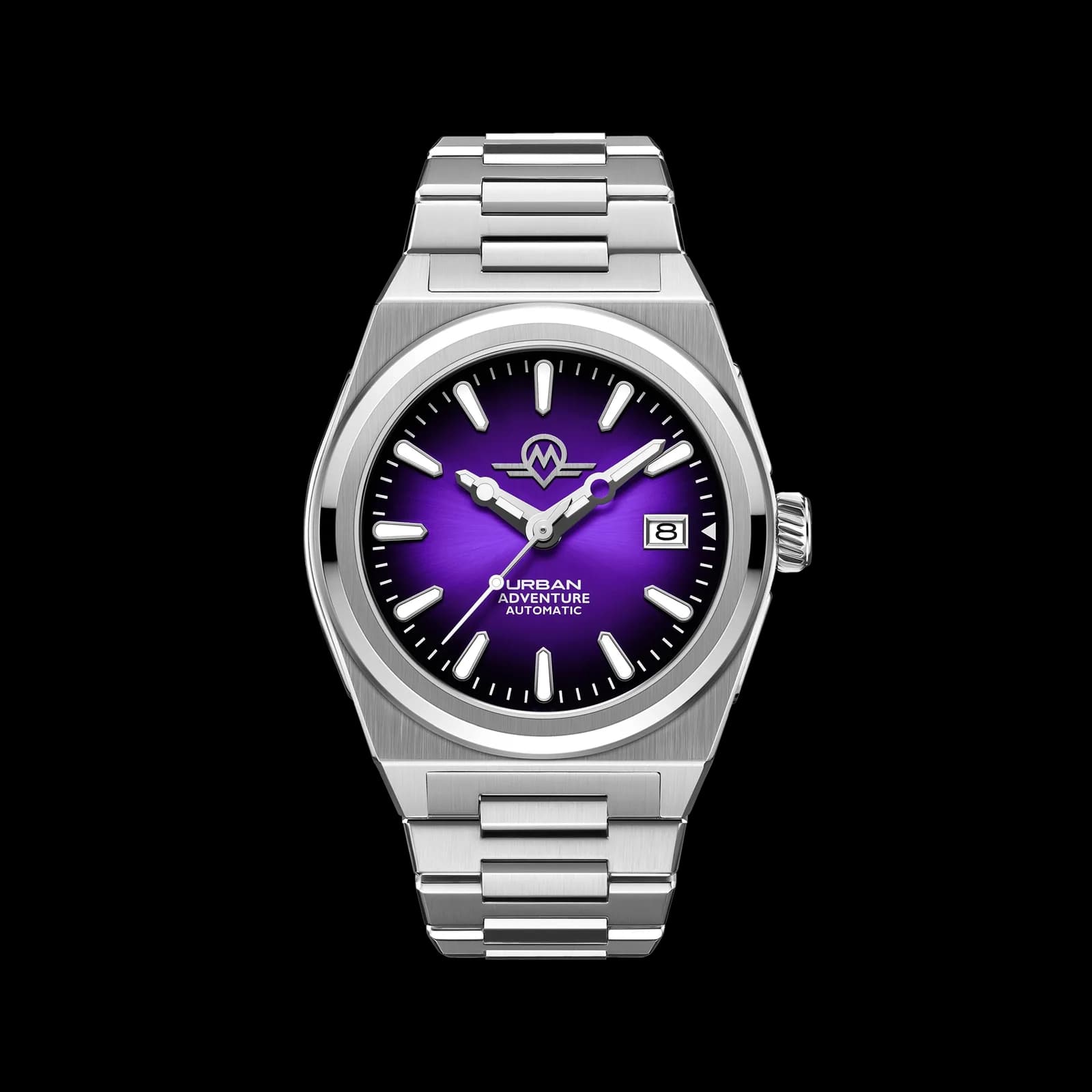 Monro Urban Adventure MUA-A3, Automatic, 40mm Stainless Steel, Purple Dial