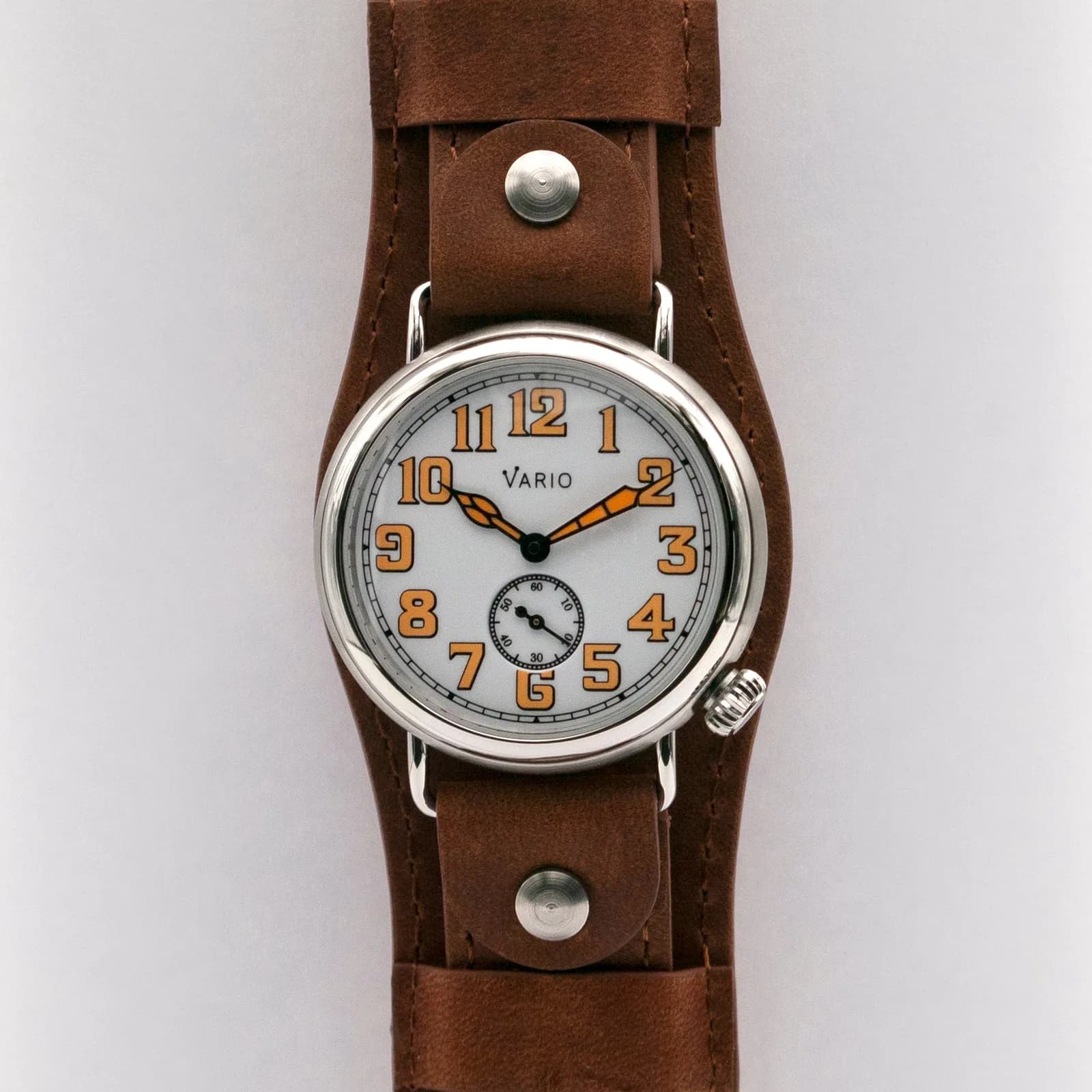 Vario 1918 Trench White Dial With Orange Lume Watch