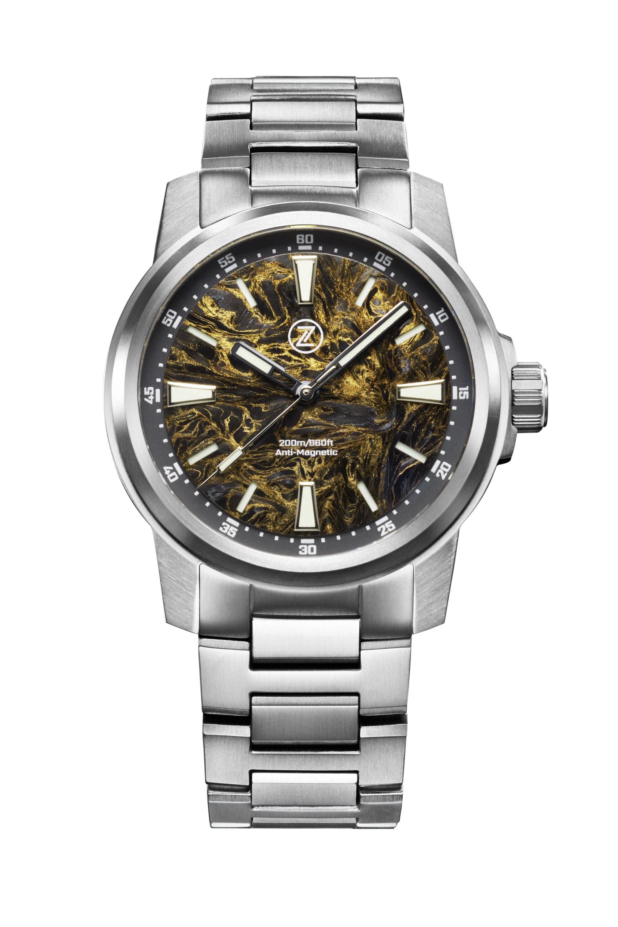 Zelos Aurora Field 42mm Ti 'Gold Carbon'