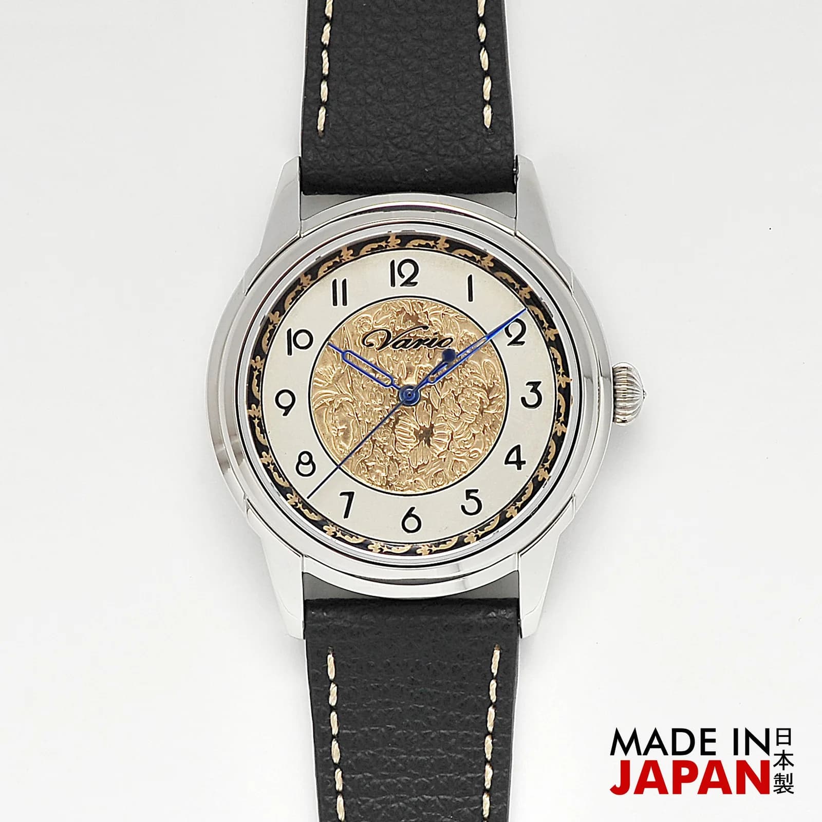 Vario Empire Art Nouveau Outer Black Handwound Dress Watch