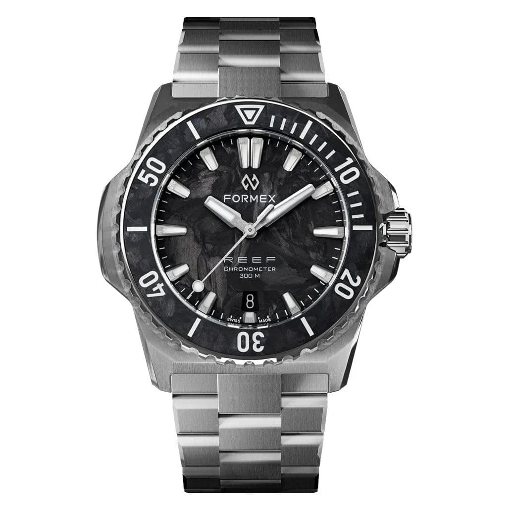 Formex Reef 39.5mm Dive Watch With Forged Carbon Dial And Bezel #2201.1.6399.100