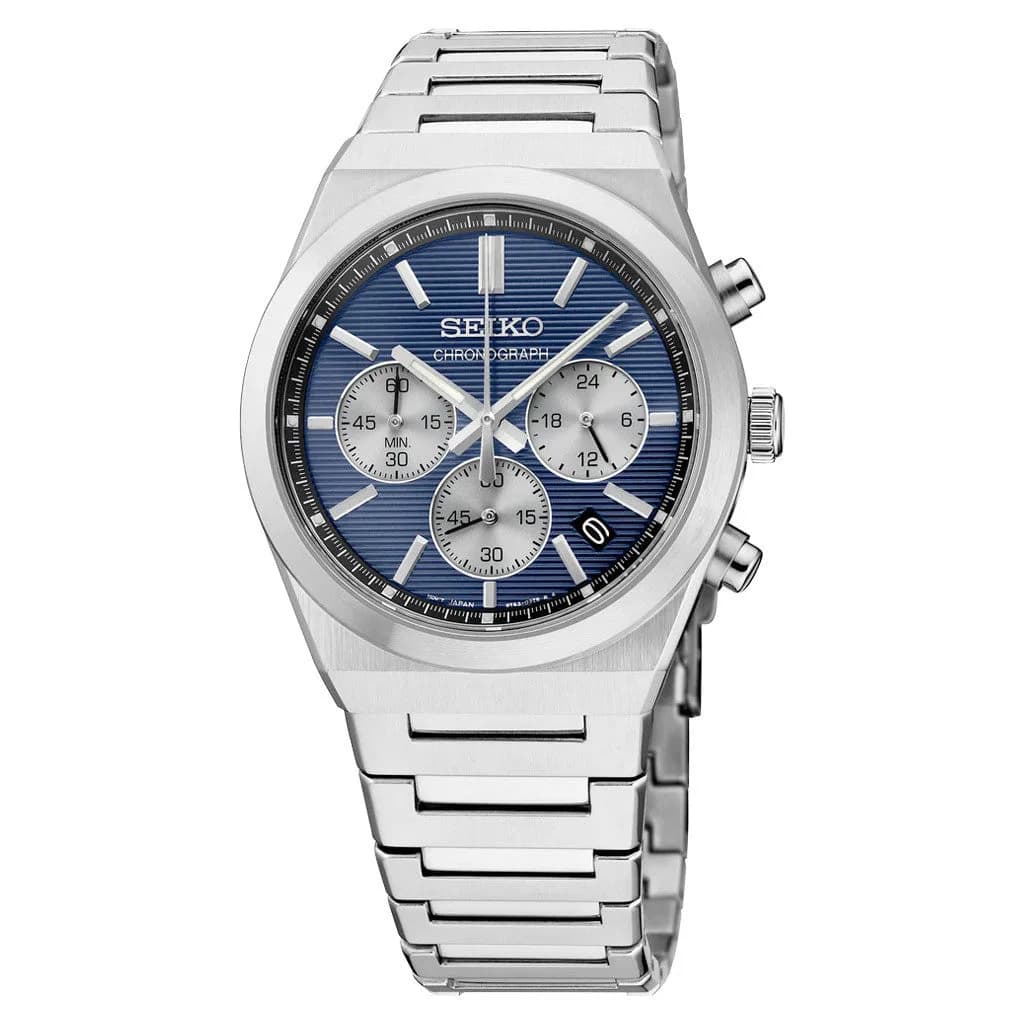 Seiko Essentials Sport Chronograph With Blue Dial #SSB453