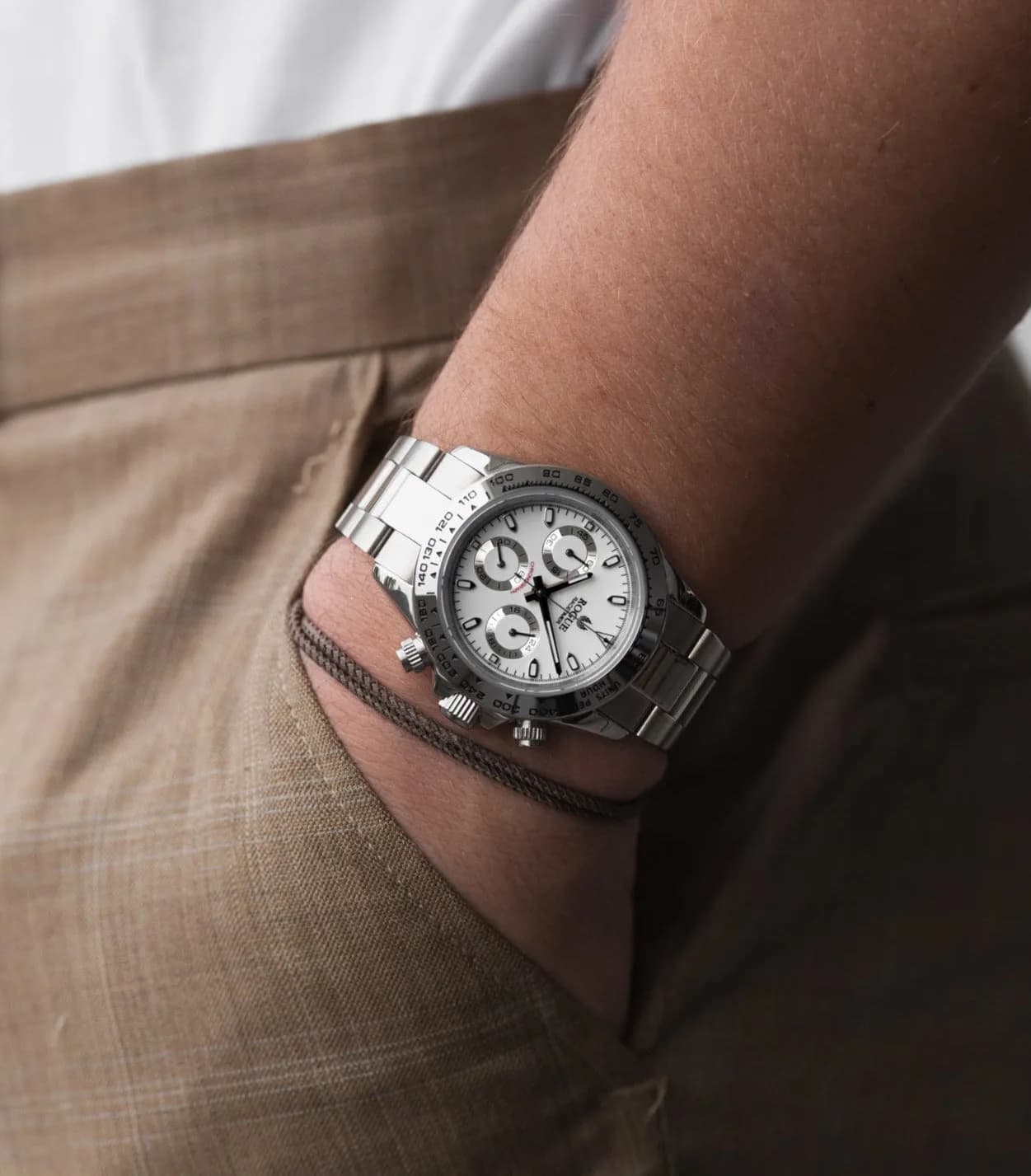 WHITE / SILVER RACETIMER