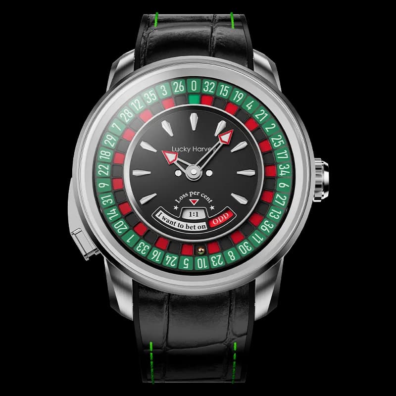Casino Series Silver European Roulette Automatic Watch