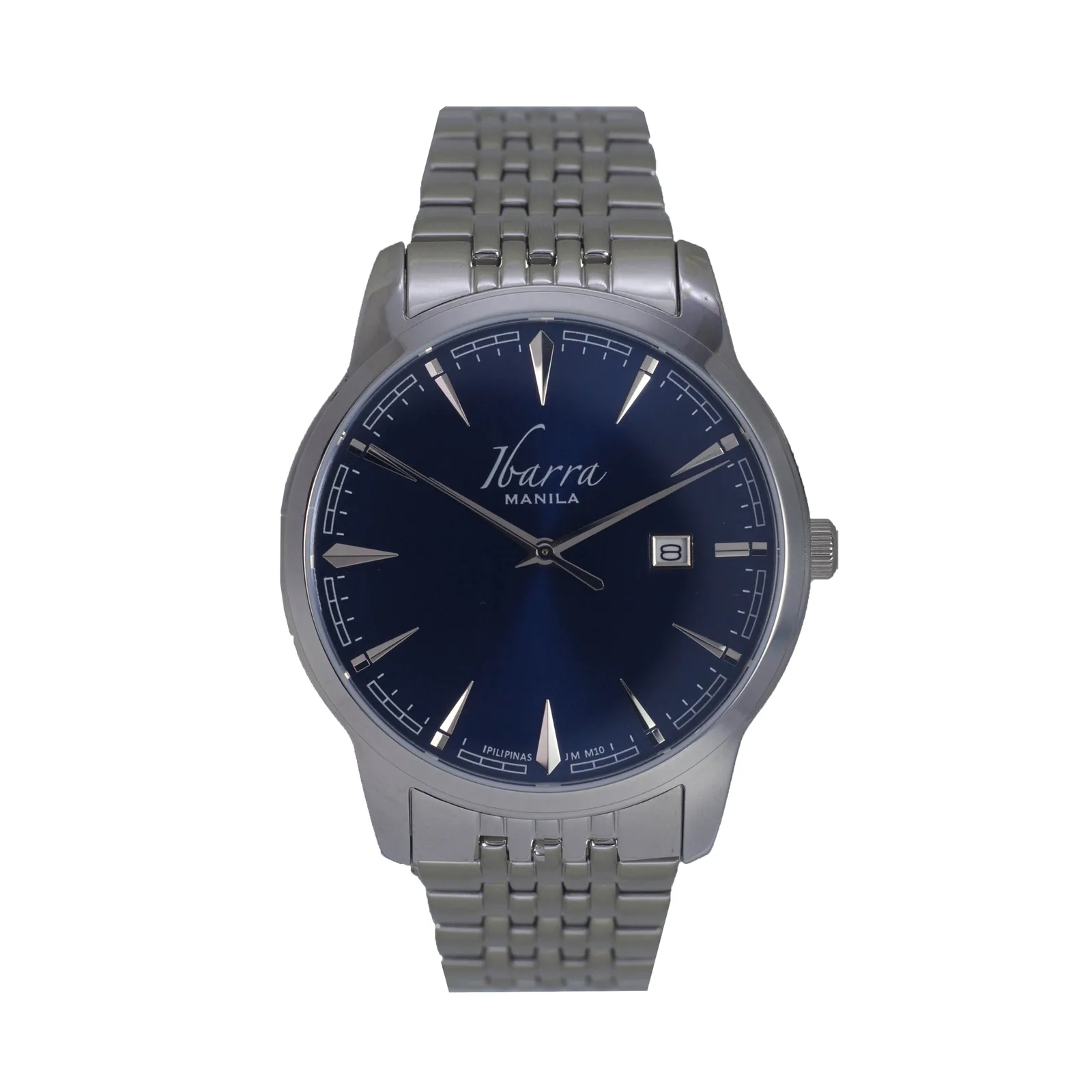 Rizal 39MM Quartz Steel Watch (Blue Dial)