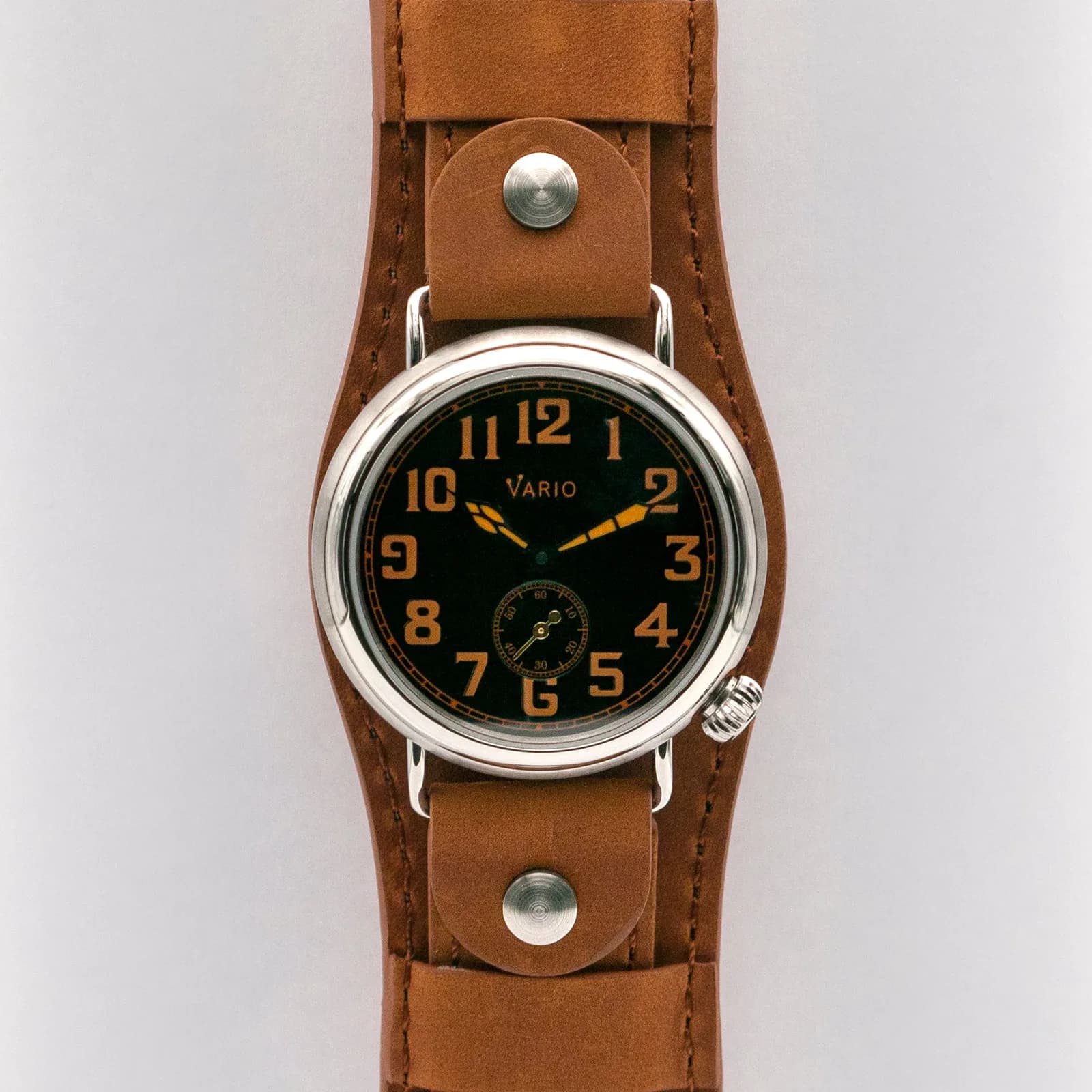Vario 1918 Trench Black Dial With Orange Lume Watch