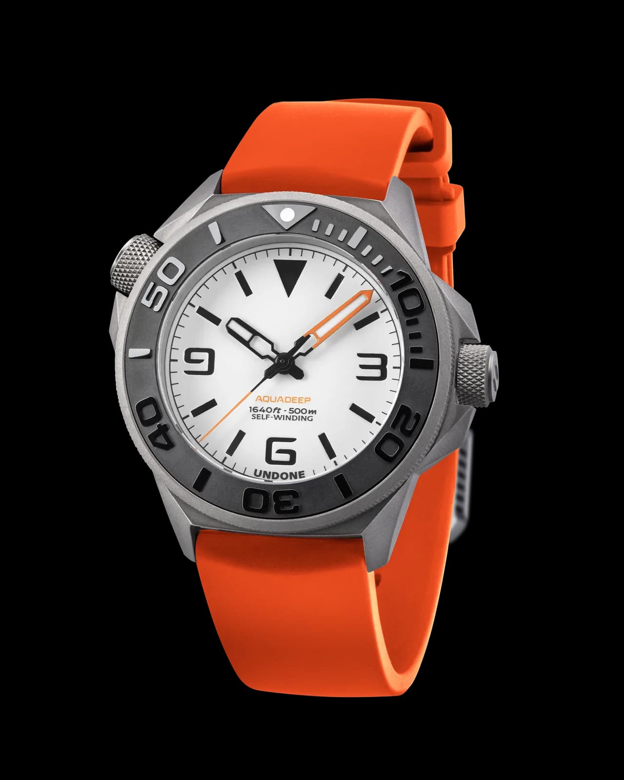 AquaLume Orange Rubber Automatic