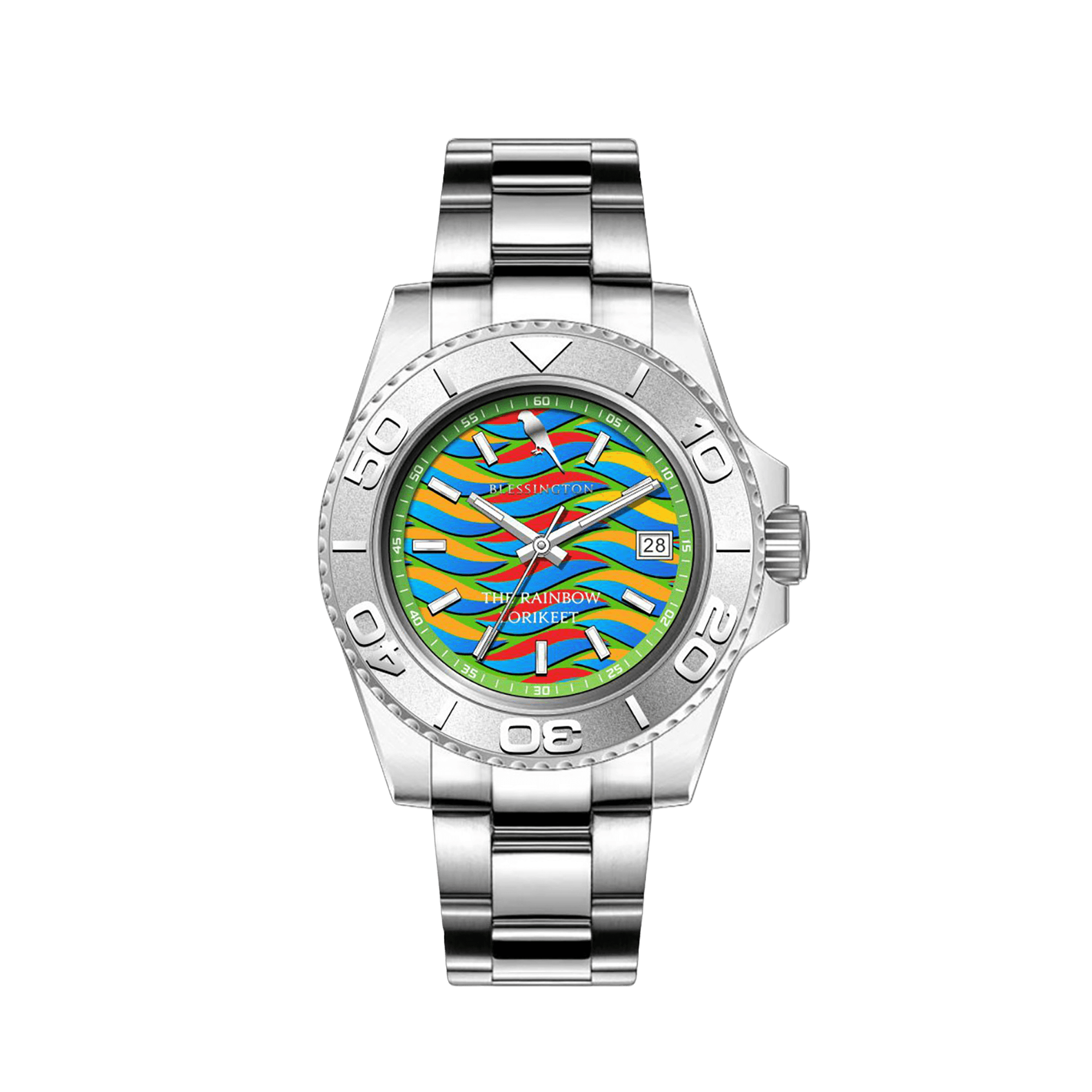 The Rainbow Lorikeet - Steel 32mm