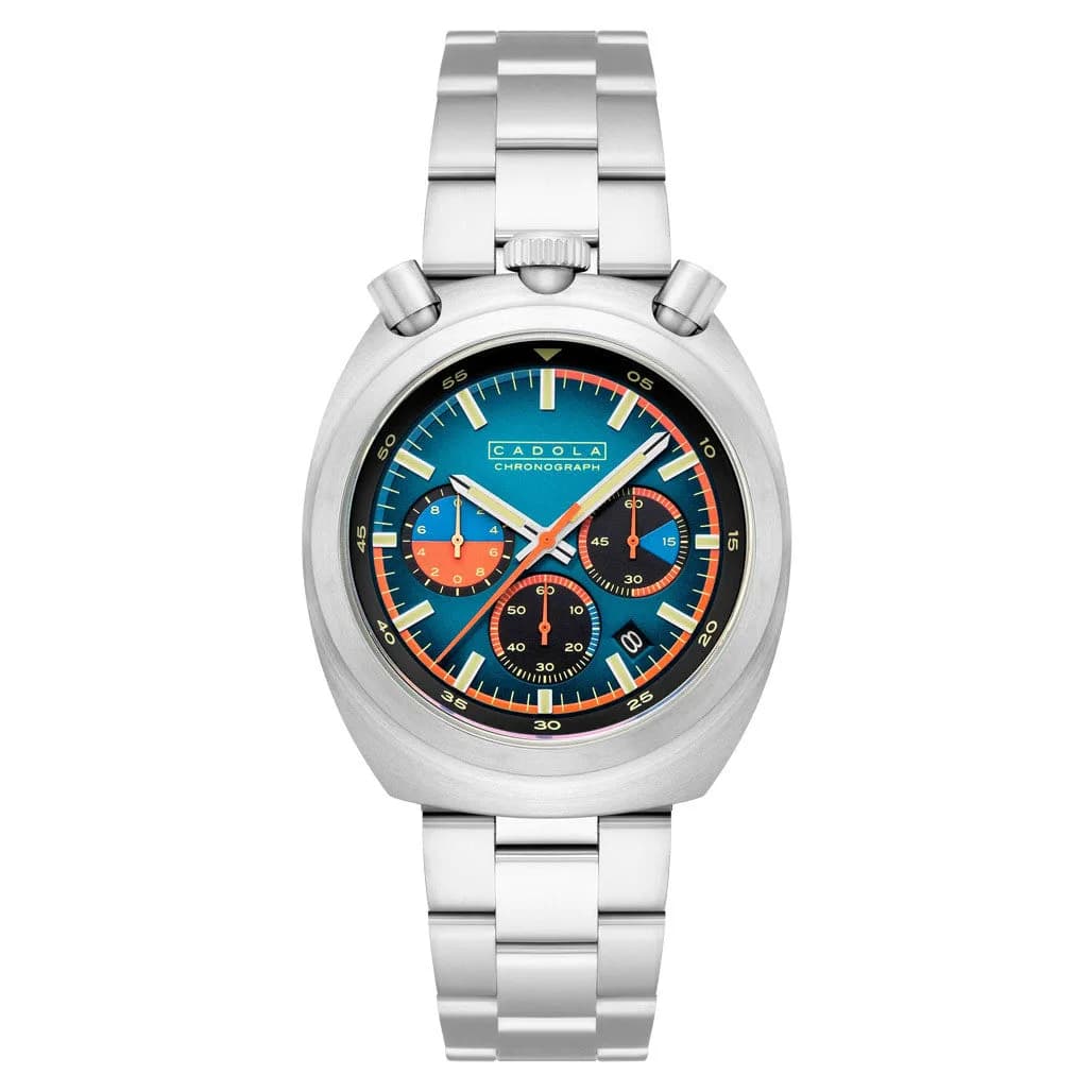 Cadola Testa Di Toro Chronograph In Cobalt Gauge #CD-1058-33