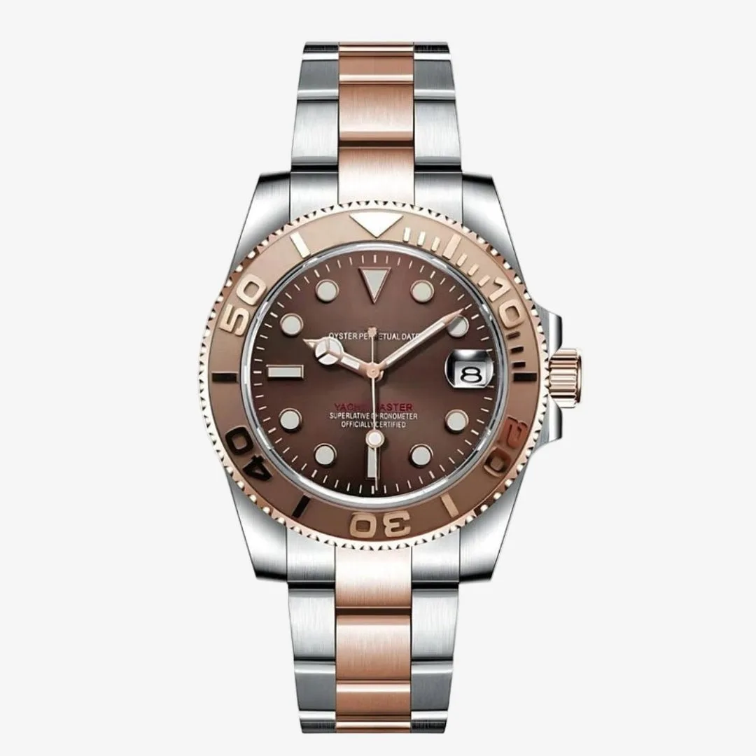 CUSTOM SEIKOSUB EDITION YACHT MASTER TWO-TONE ROSE GOLD MOD