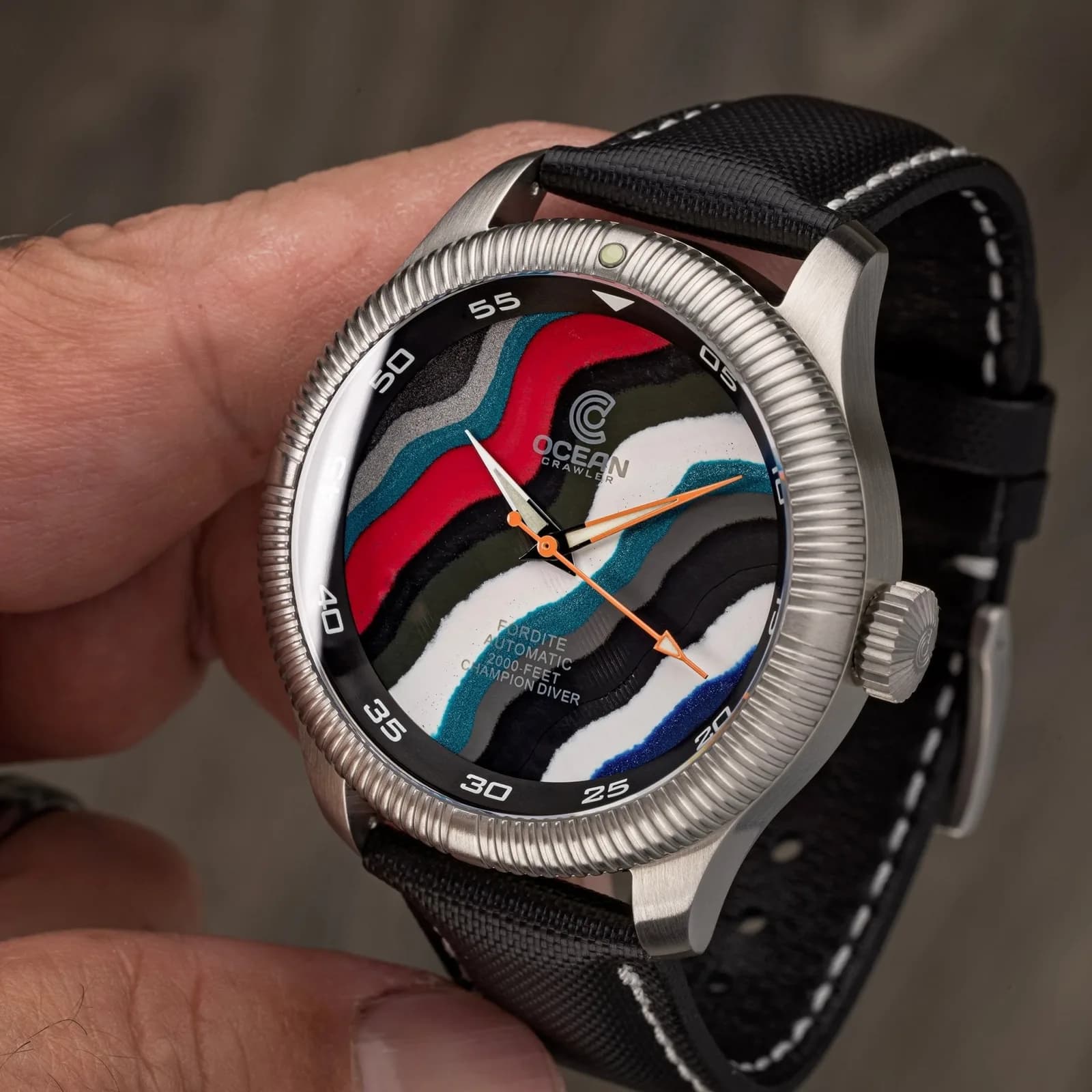 Champion Diver - Fordite - Unique Piece - Gearhead Grandeur