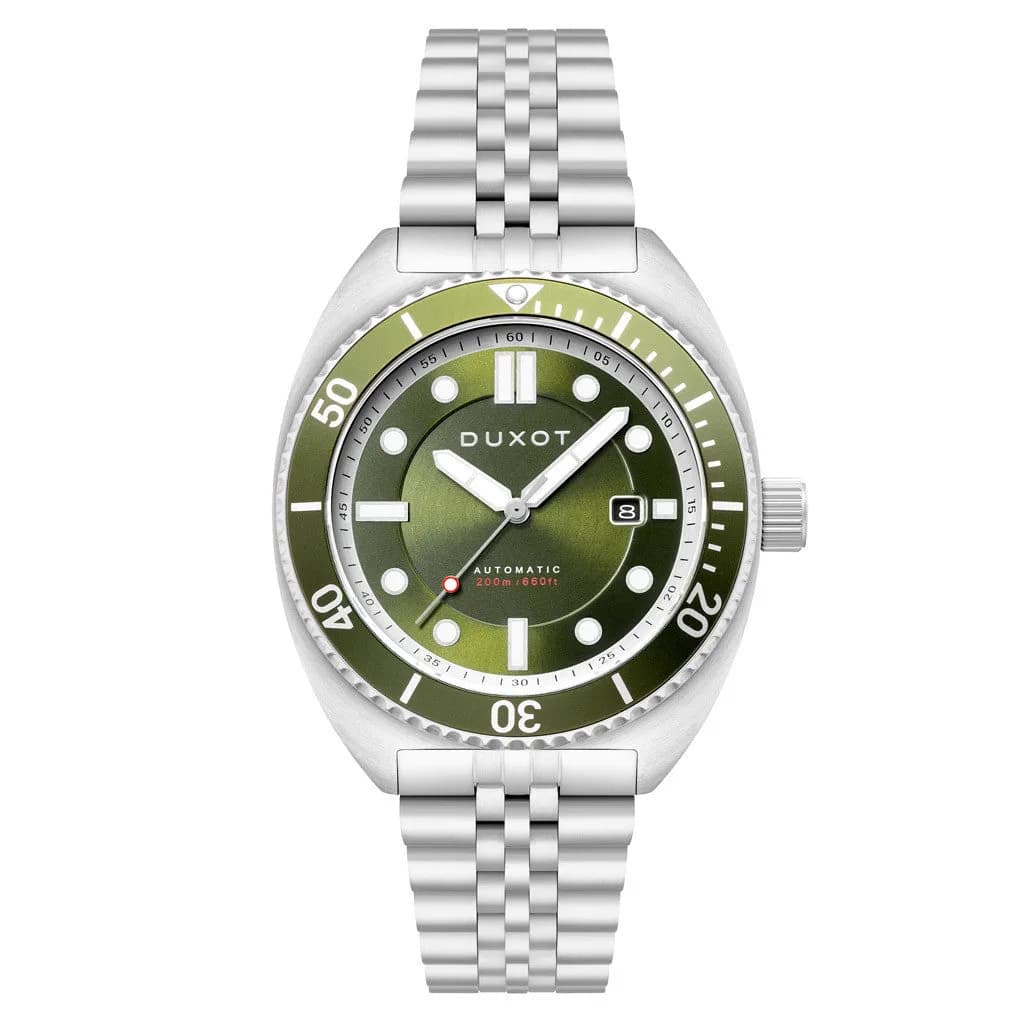 Duxot Tortuga Automatic Dive Watch With Green Dial #DX-2026-22