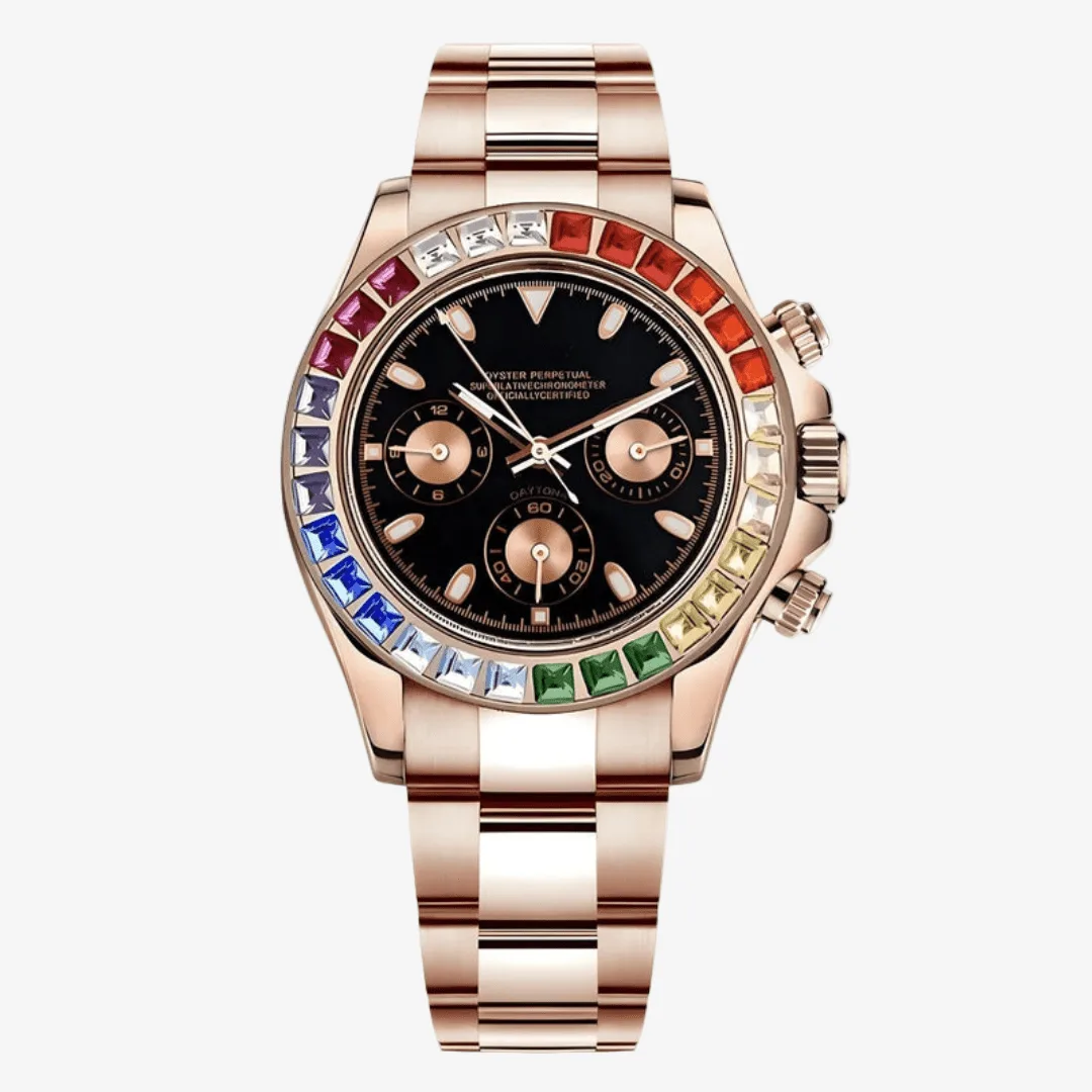 CUSTOM SEITONA CHRONOGRAPH EDITION ROSE RAINBOW MOD