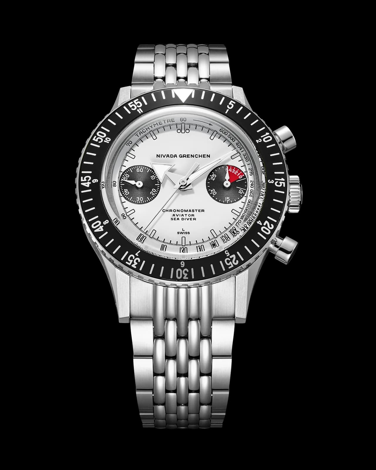 WHITE PANDA INTER.BEZEL 38mm - MANUAL
