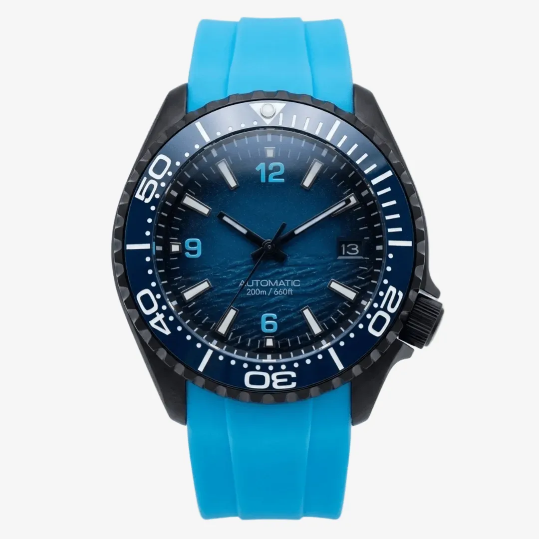 CUSTOM SKX07 SKX MOD DEEP OCEAN CYAN EDITION
