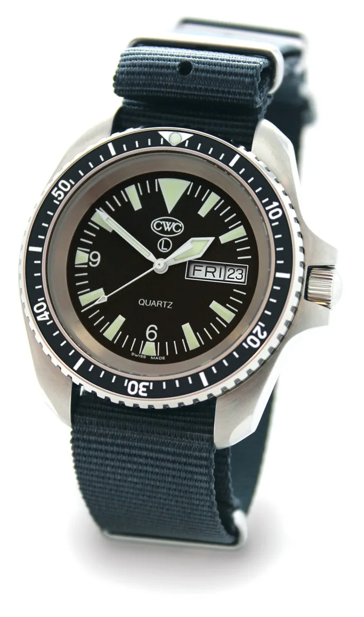 CWC RN Quartz Divers Watch Mk.2 Day/Date, Matte Top (RN300-MT QS120-DD)