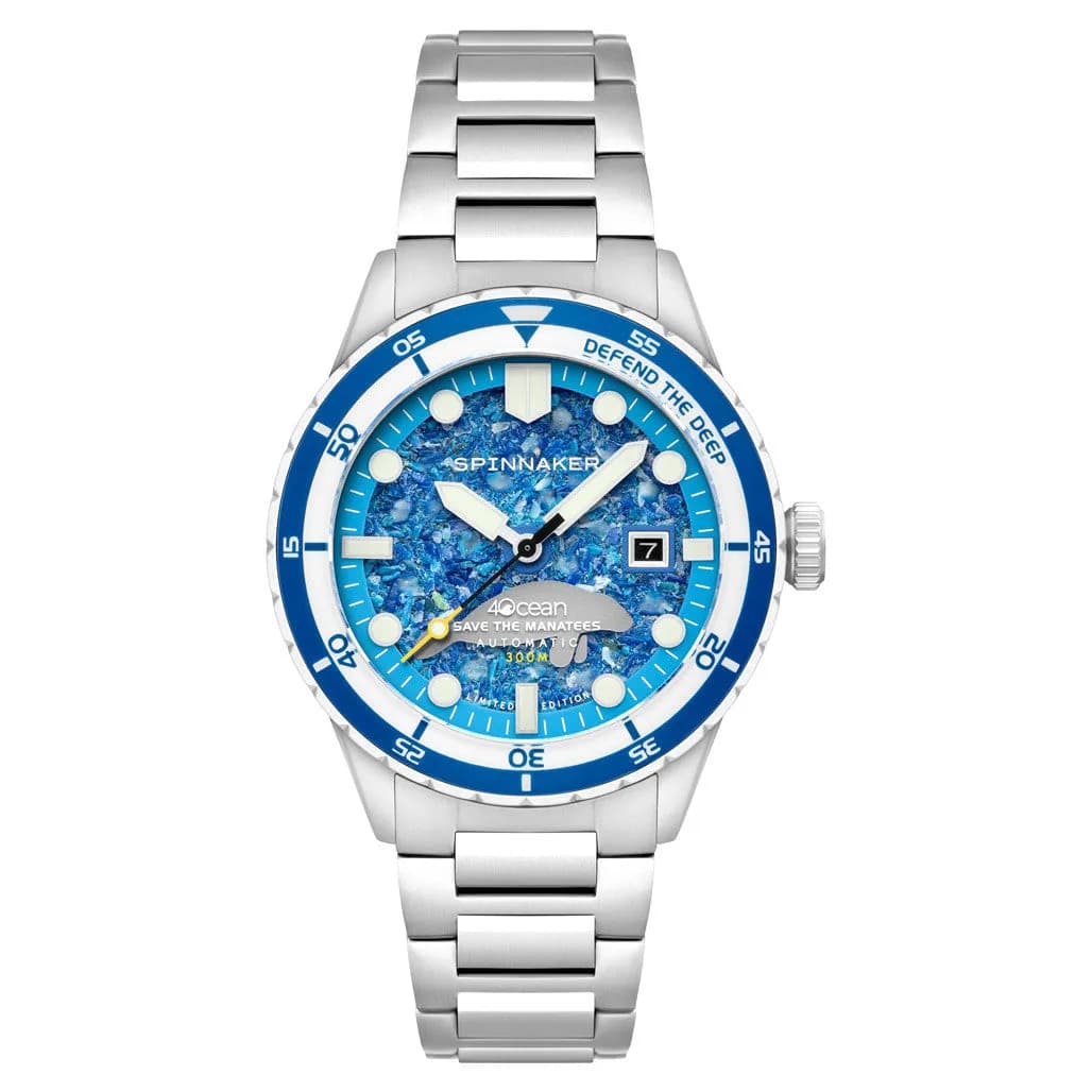 Spinnaker 4ocean Limited Edition Hass Watch With Manatee Dial #SP-5172-11