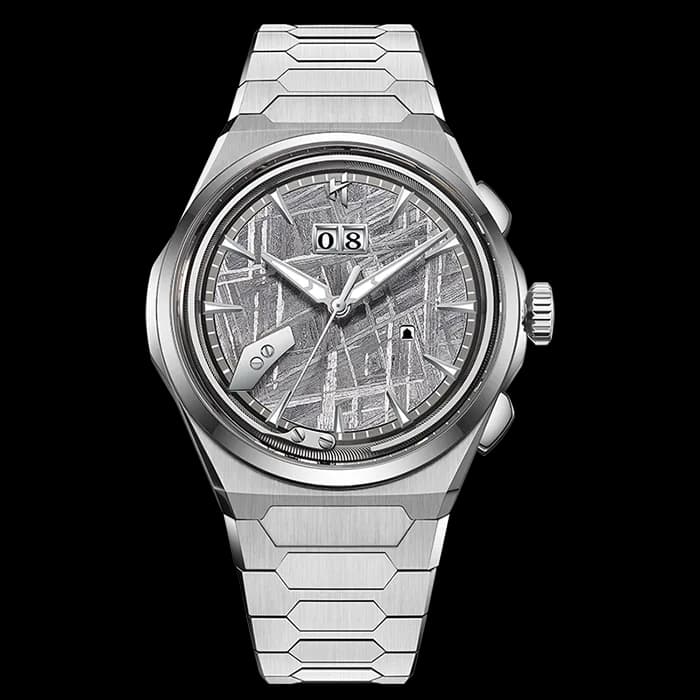Sound Of Nature Muonionalusta Meteorite Dial Silver Titanium Chiming Limited Edition Automatic Watch