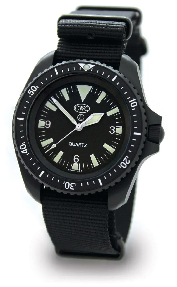 CWC Quartz Divers Watch Mk.2 SBS No Date, Black (SF300 QS120)