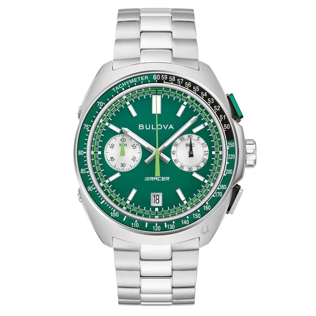 Bulova Racer Chronograph With Green Dial #98B468