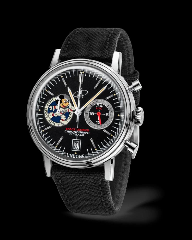 Undone Disney Space Legend Black Chronograph Customizable