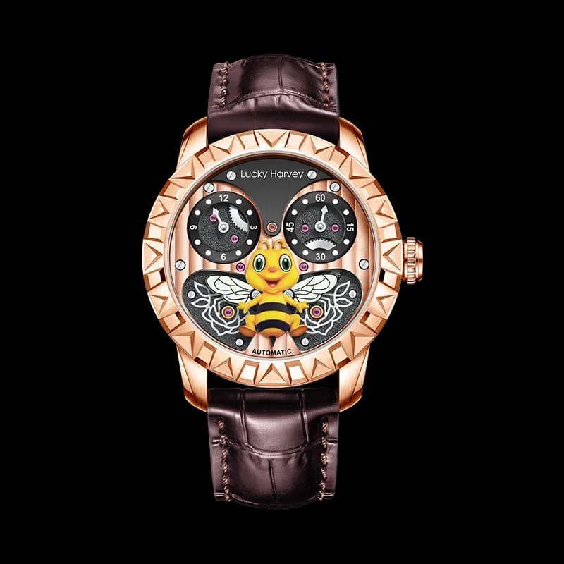 Fun Series Rose Gold Honey Bee Automatic Watch