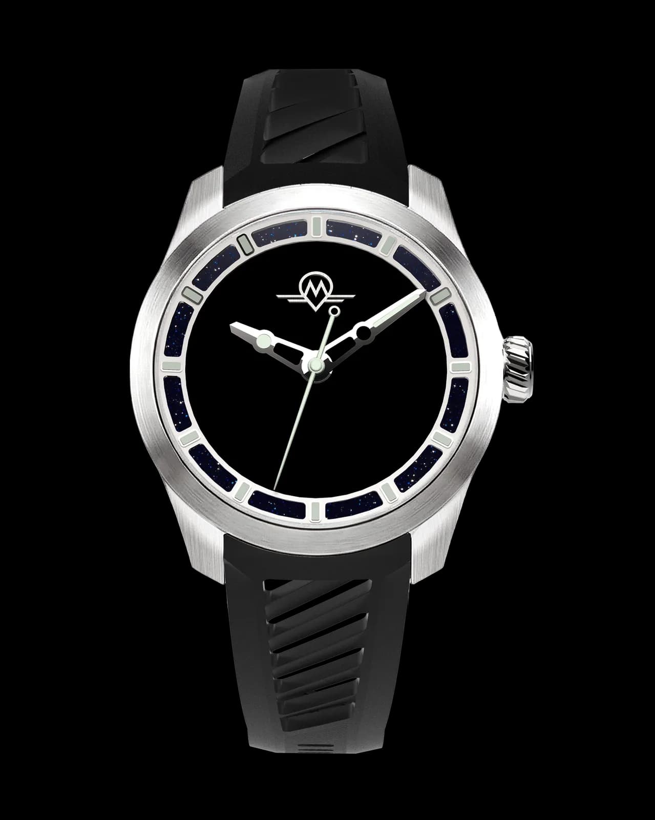 Monro Luna Adventure MLA-MBR Musuo Black Hole, 9039 Automatic Watch, 39mm Epdm Rubber