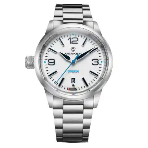 Draken Peregrine 'A' Full Lume Dial Watch with Left Crown #DKN-13