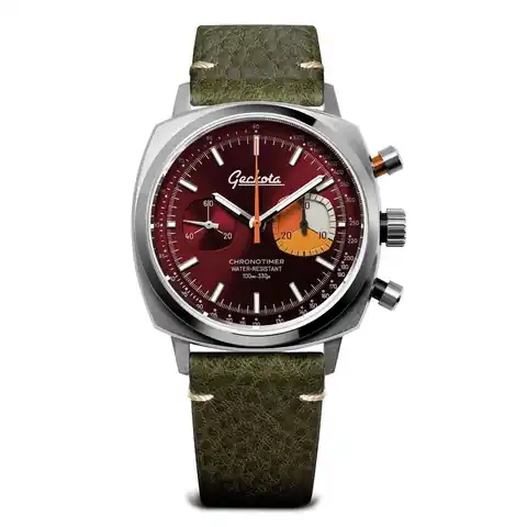 Geckota Chronotimer Sports Edition Maroon Red · GTA-EOR-898-24C-VS-GL266