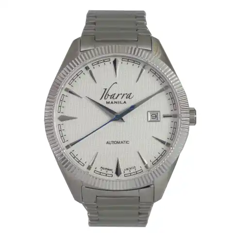 Ibarra Rizal 40MM Automatic Steel Watch (White Dial)