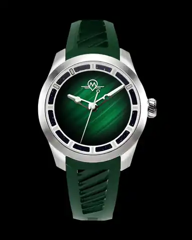 Monro Adventure Monro Luna Adventure MLA-PMR Planet Malachite, 9039 Automatic Watch, 39mm Epdm Rubber