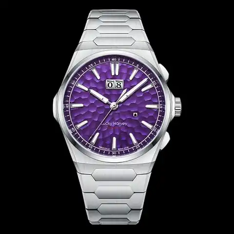 Lucky Harvey International Sound Of Nature Big Date Purple Hammer Chiming Limited Edition Automatic Watch