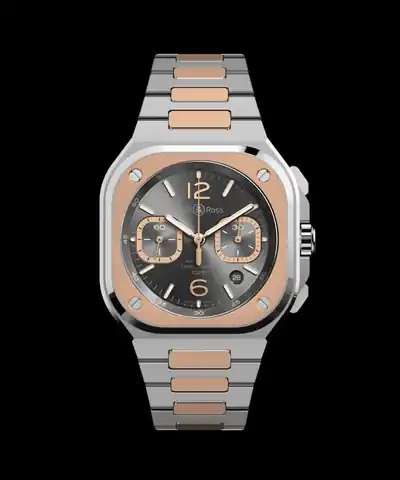 Bell & Ross BR-05 Chrono Grey Steel & Gold · BR05C-RTH-STPG/SSG