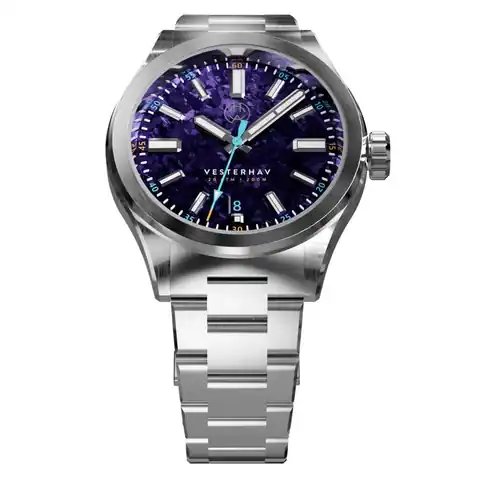 Henry Archer Denmark Vesterhav 38 Automatic Watch with Titanium Purple Dial #HAC-VES-TIP-3LI