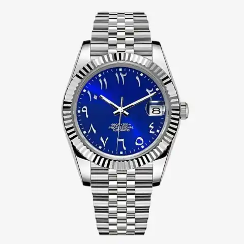 Monomods Custom Seikojust Edition Silver Arabic Ocean Jubilee MOD