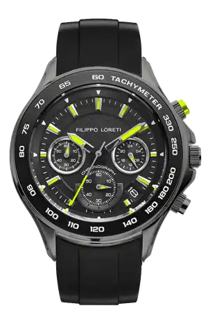 Filippo Loreti Watches Ascari NightYellow Racer Rubber