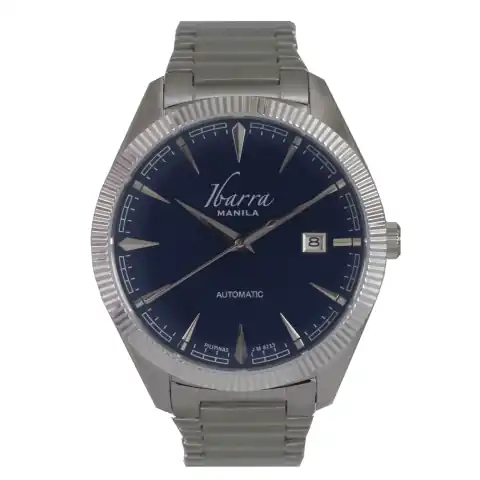 Ibarra Rizal 40MM Automatic Steel Watch (Blue Dial)