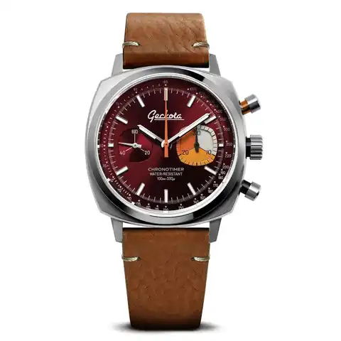 Geckota Chronotimer Sports Edition Maroon Red · GTA-EOR-898-24C-VS-GL265