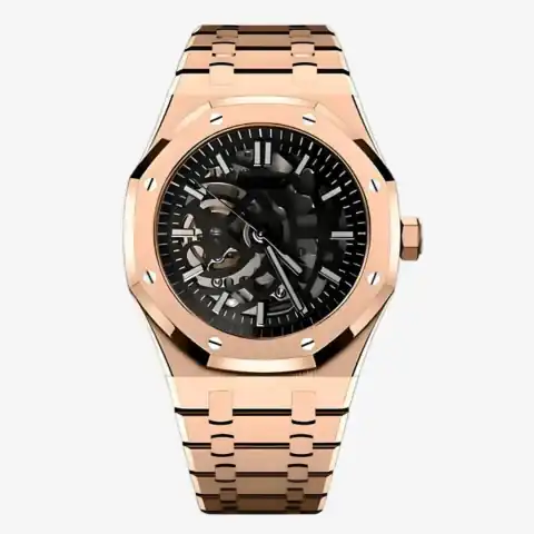 Monomods Custom Royal Seikoak Edition Rose Gold Skeleton MOD