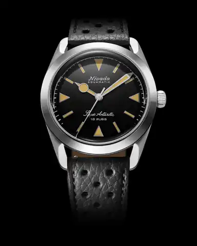 Nivada Grenchen Super Antarctic Black Beige Luminova - 35mm
