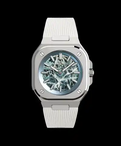 Bell & Ross BR-05 Skeleton Arctic Blue · BR05A-AB-SKST/SRB