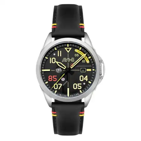 AVI-8 Timepieces Patriot P-51 Mustang Tuskegee Airman 85th Anniversary LE Watch #AV-4148-01