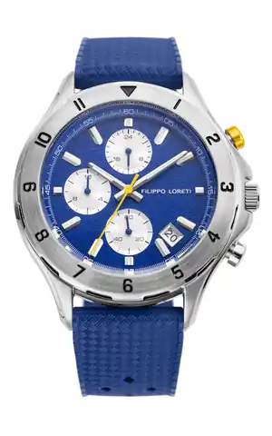 Filippo Loreti Watches Pista Blue Horizon Rubber