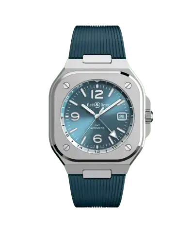 Bell & Ross BR-05 GMT Sky Blue · BR05G-PB-ST/SRB