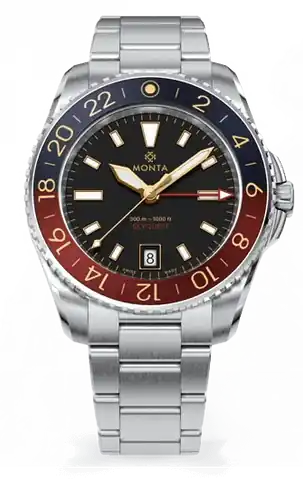 Monta Monta Skyquest, Gilt Dial, Bi-Color Aluminum Bezel
