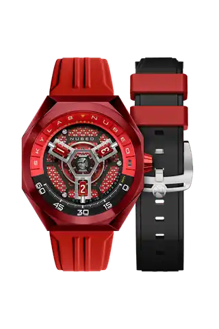 Nubeo Watches Hazard Red