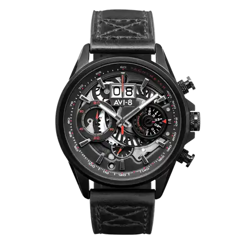 AVI-8 Timepieces HAWKER HARRIER Matador Chronograph · STEALTH BLACK · AV-4065-05