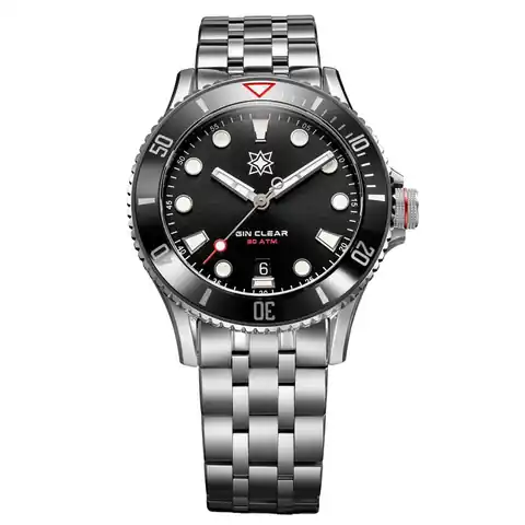 Second Hour Gin Clear Mk3 Watch with Black Dial #SEC-HOU-24