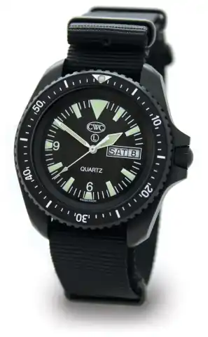 Cabot Watch Company CWC SBS Divers Issue Quartz Watch Mk.2 Day/Date, Black (SF300 QS120-DD)