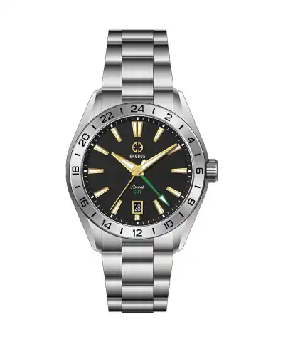 EREBUS WATCH Ascent 40 GMT Black Gilt